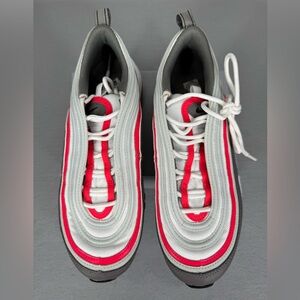 Nike Air Max 97 6Y Boys Unisex White/Gray/Red - 921522-110 Sneakers